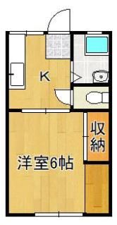 ヤングハイツアイリスの間取り画像