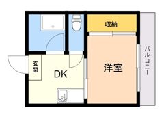 高砂コーポの間取り画像