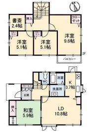 児島柳田一戸建ての間取り画像