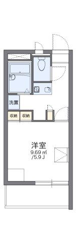レオパレスエヴァーグリーン白幡Ⅱの間取り画像