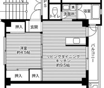 ビレッジハウス稲荷1号棟の間取り画像