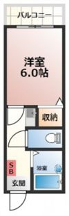 クレスト古市橋の間取り画像