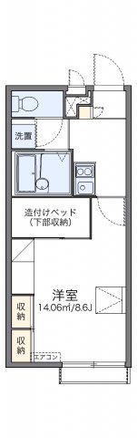 レオパレス星＆ナミ K10の間取り画像