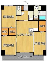 クレスト南小倉の間取り画像