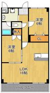 コンフォートスクエア安部山の間取り画像