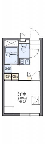 レオパレスウエストコートの間取り画像