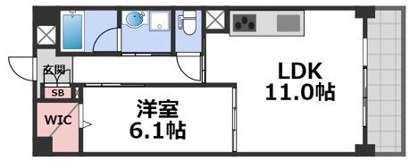 アベニール四天王寺の間取り画像