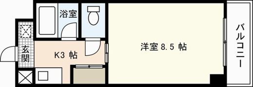 フレア21三篠の間取り画像