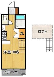 ベルガ清水の間取り画像