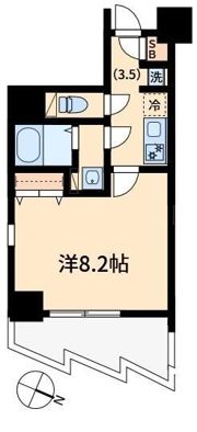 オモチデ扇大橋の間取り画像