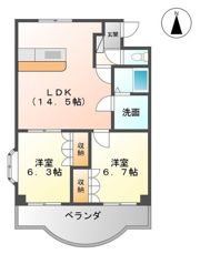 DearCoatamourⅡの間取り画像