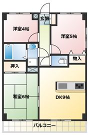 スカイビュウ11の間取り画像