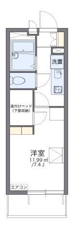 レオパレスアブリール3番館の間取り画像