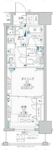 日神デュオステージ両国の間取り画像