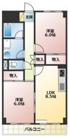 ハイデンスホンダの間取り画像
