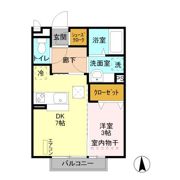 さざんか Bの間取り画像