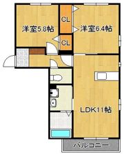 ソシア平尾C棟の間取り画像