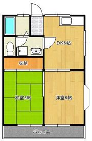 コーポカネール3の間取り画像