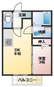 コスモⅢの間取り画像