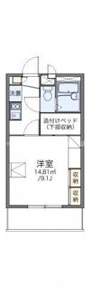 レオパレスシャルム瀬戸の間取り画像