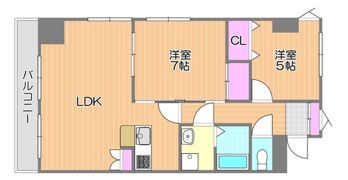 メゾフォルテ豊成の間取り画像