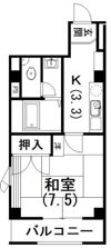 アルシェ浜松の間取り画像