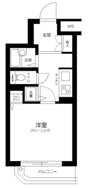 コスモ千早町の間取り画像