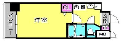 エステムコート神戸三宮山手センティールの間取り画像