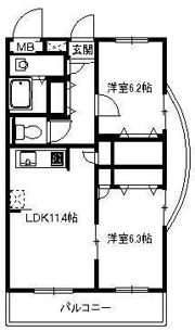 トヨカワマンションの間取り画像