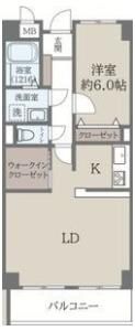 ソシア楠乃木の間取り画像