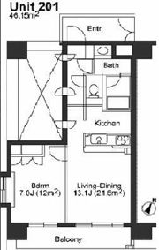 藤和六本木ホームズの間取り画像