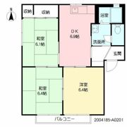 アビーロード A棟 Aの間取り画像