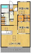 レブリアント折尾の間取り画像