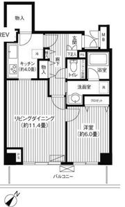 メゾン芝浦の間取り画像