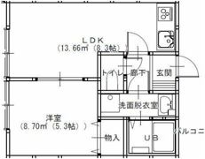 ビリーブ馬堀の間取り画像