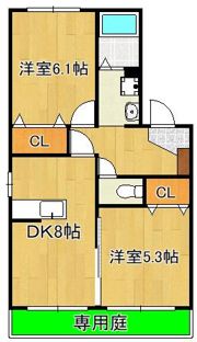 クレッシェンド黒崎公園横の間取り画像