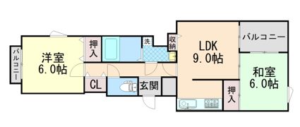 リアンジェ六甲Ⅱの間取り画像