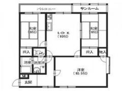 第一加登コーポラスの間取り画像