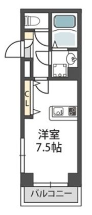 グランパシフィック難波元町の間取り画像