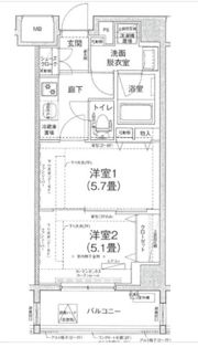 アイル品川ウエスト旗の台の間取り画像