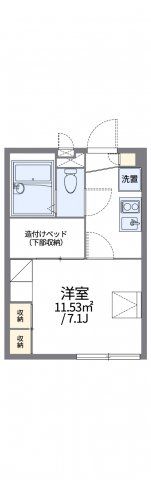 レオパレスブザービーターの間取り画像