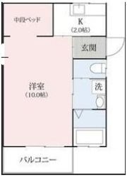 シャレル長沼Kの間取り画像