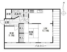 シャトー住吉の間取り画像