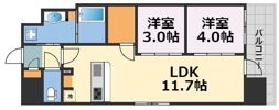 アーバネックス新町の間取り画像