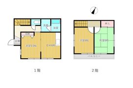 鴨居1丁目貸家の間取り画像