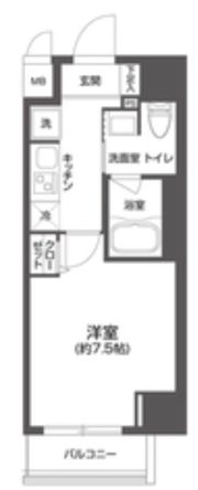 ルクレ上野の間取り画像