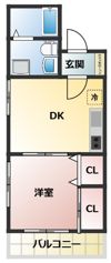 西蒲田司コーポの間取り画像