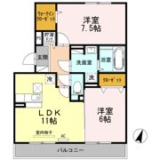 K’S シャトーの間取り画像