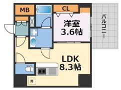 ブエナビスタ難波サウスタワーの間取り画像