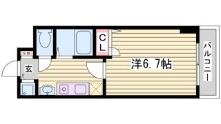 スワンズコート新神戸の間取り画像